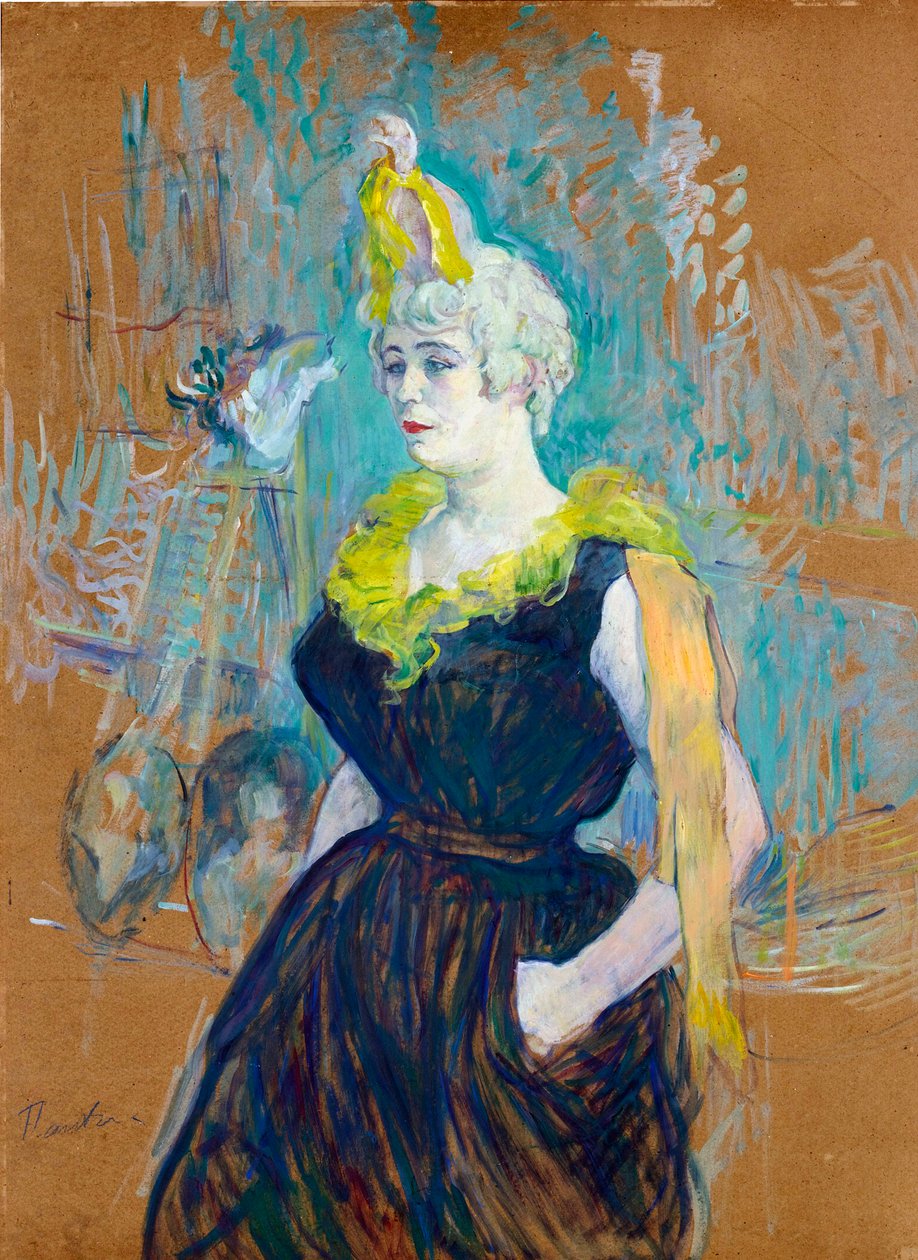 The Clownesse Cha-U-Kao por Toulouse Lautrec, Henri, de (1864-1901) de Henri de Toulouse Lautrec