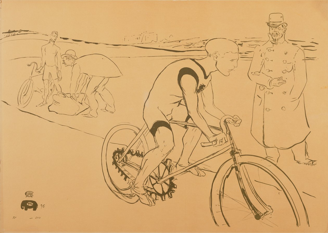 O ciclista Michael, 1896 de Henri de Toulouse Lautrec