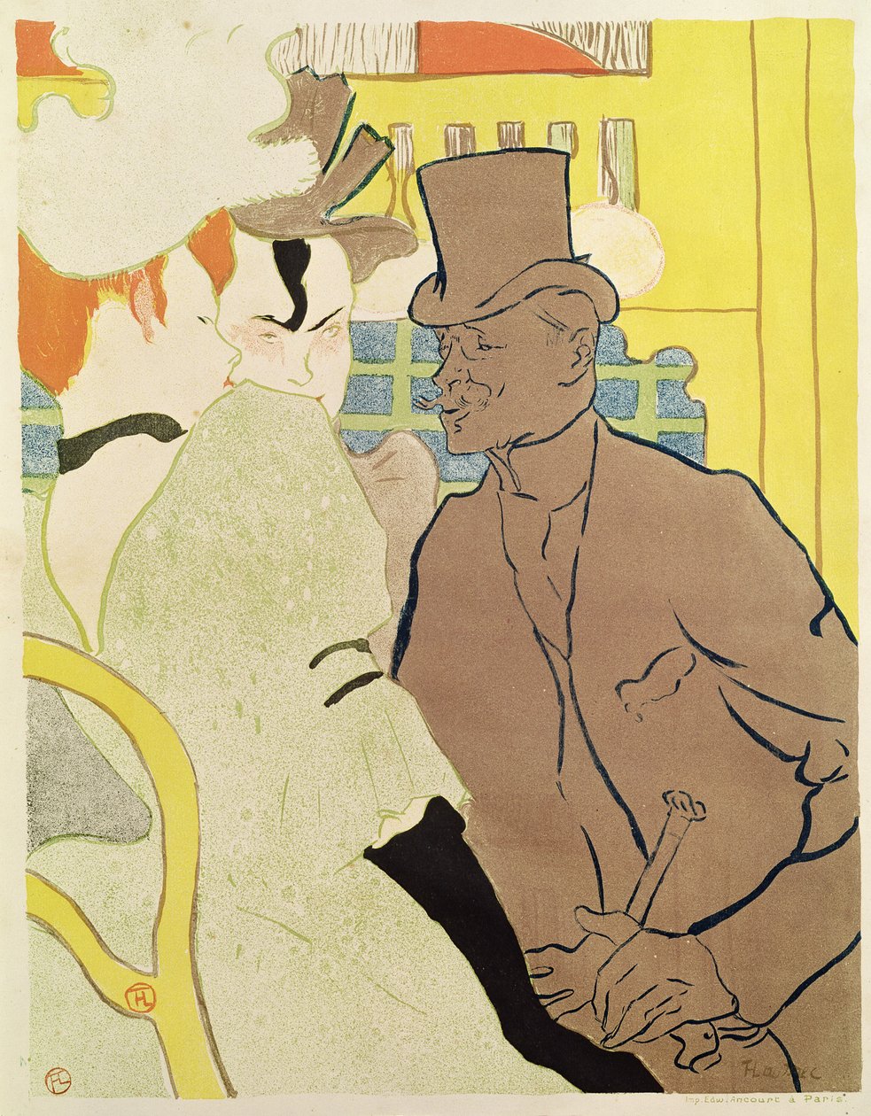 O inglês no Moulin Rouge de Henri de Toulouse Lautrec