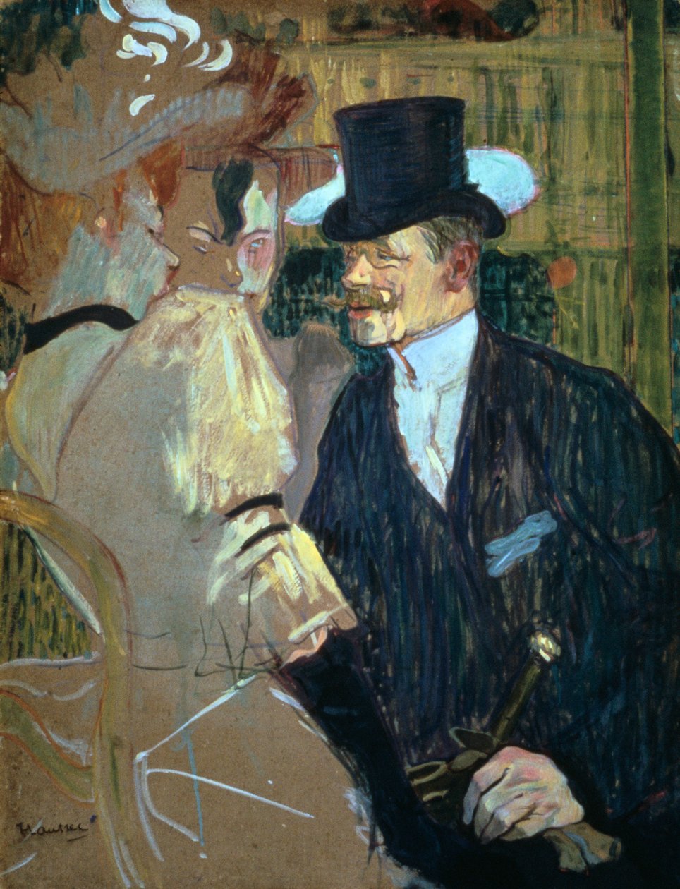 O inglês no Moulin Rouge, 1892 de Henri de Toulouse Lautrec