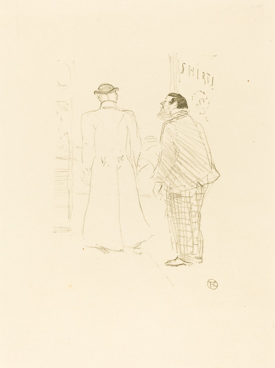 The First Vendor of Jourdan and Brown Le premier vendeur de Jourdan et Brown, 1897. de Henri de Toulouse Lautrec