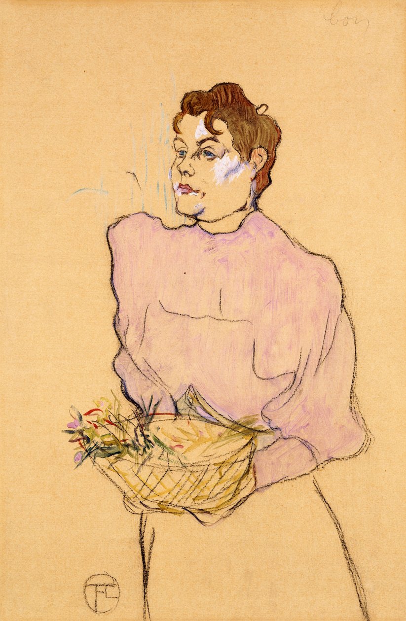 O vendedor de flores, 1894 de Henri de Toulouse Lautrec