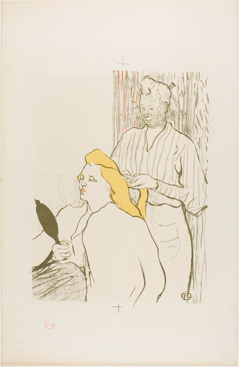 O Cabeleireiro, Programa para o Théâtre Libre de Henri de Toulouse Lautrec