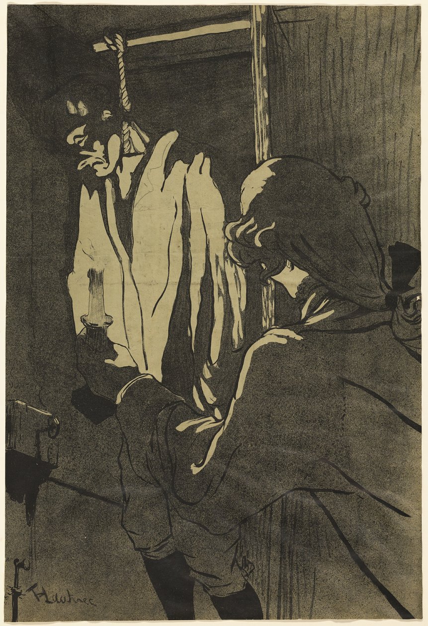 O homem enforcado de Henri de Toulouse Lautrec