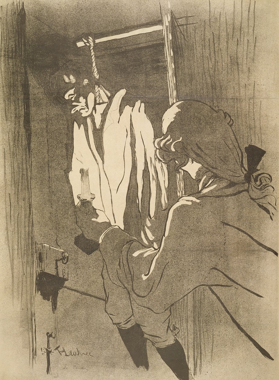 O homem enforcado, 1892 de Henri de Toulouse Lautrec