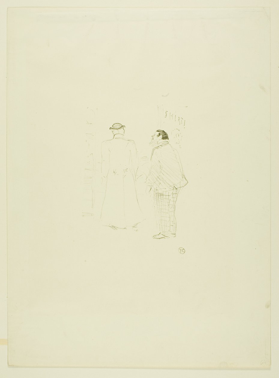 O chefe de vendas na Jourdan and Brown de Henri de Toulouse Lautrec