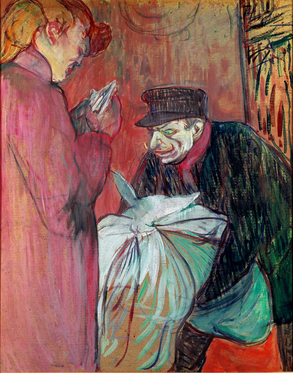 A Lavandaria da Casa. Pintura de Henri de Toulouse-Lautrec (Toulouse Lautrec de Henri de Toulouse Lautrec