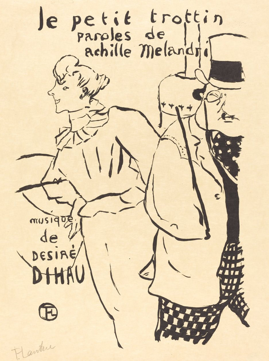 A menininha de recados (Le petit trottin) de Henri de Toulouse Lautrec