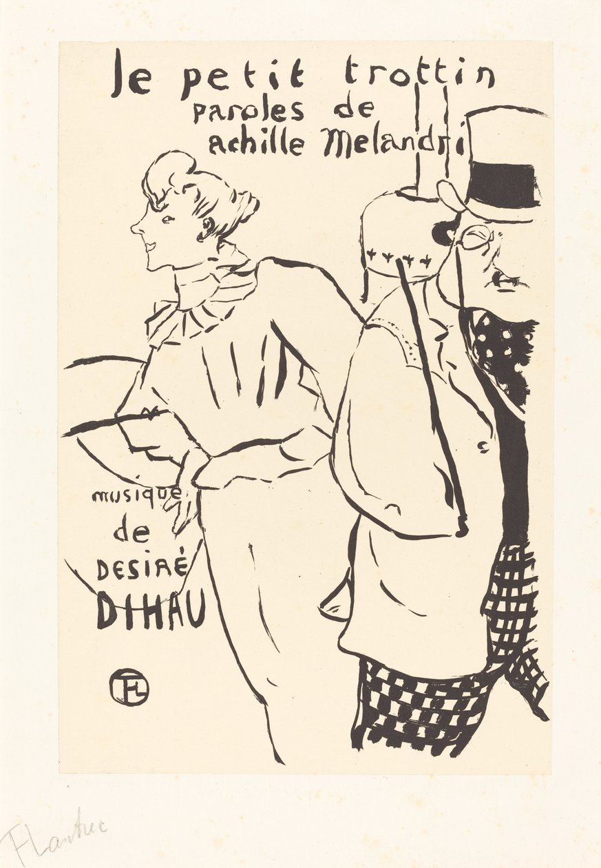A menininha de recados Le petit trottin, 1893. de Henri de Toulouse Lautrec