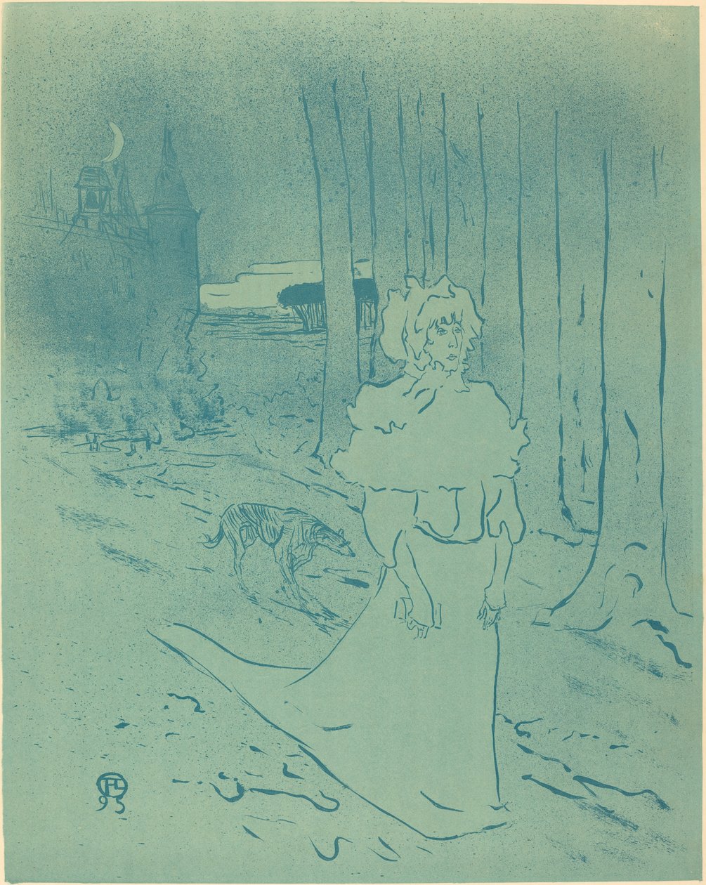 The Manor Lady ou o Omen (The Chatelaine ou a Toxin) de Henri de Toulouse Lautrec