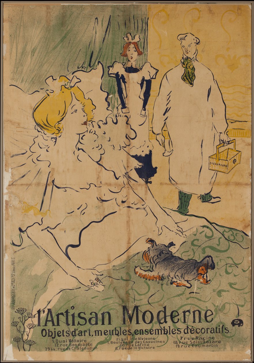 O artesão moderno de Henri de Toulouse Lautrec