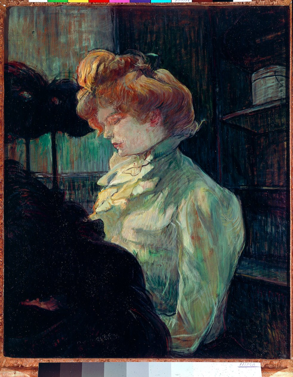 O Modista. Retrato de Madame Louise Blouet (óleo sobre tela de Henri de Toulouse Lautrec