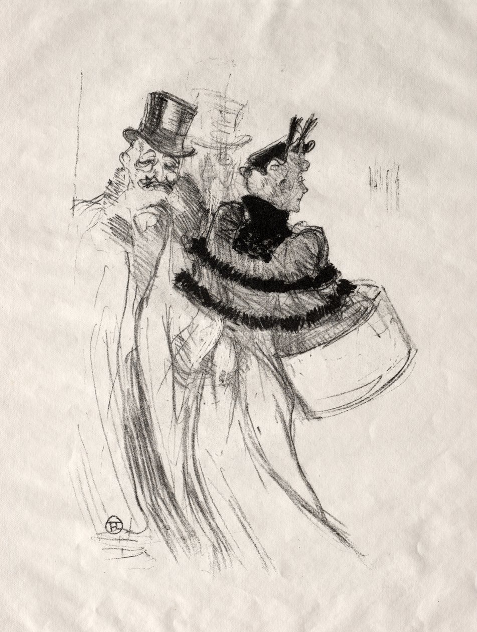 Os velhos senhores de Henri de Toulouse Lautrec
