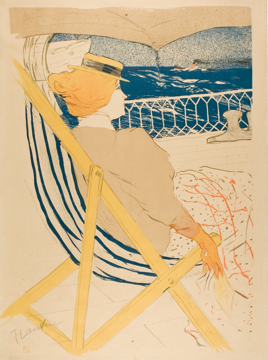 O Passageiro na Cabine 54—Cruzeiro de Henri de Toulouse Lautrec