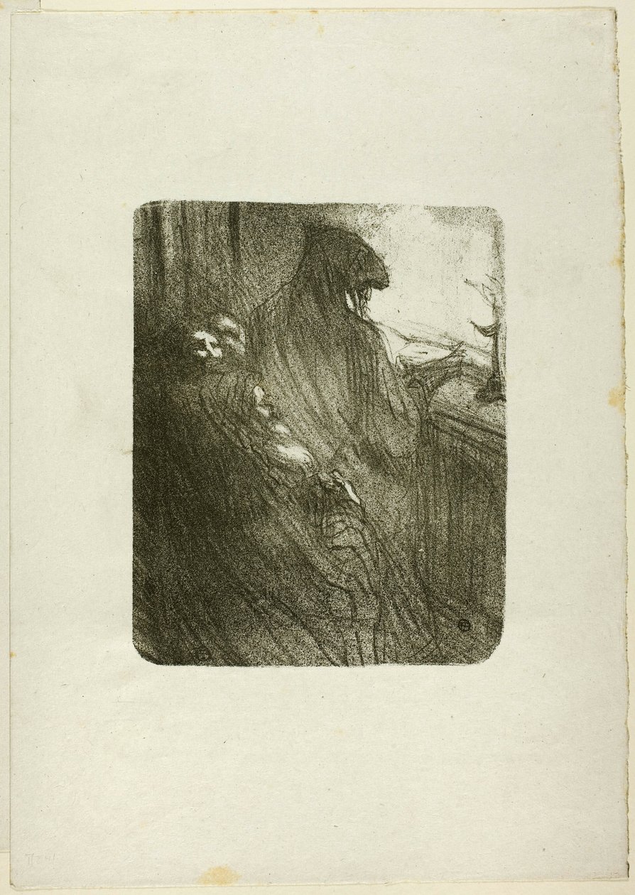 A oração dos judeus poloneses, de Au Pied du Sinai de Henri de Toulouse Lautrec