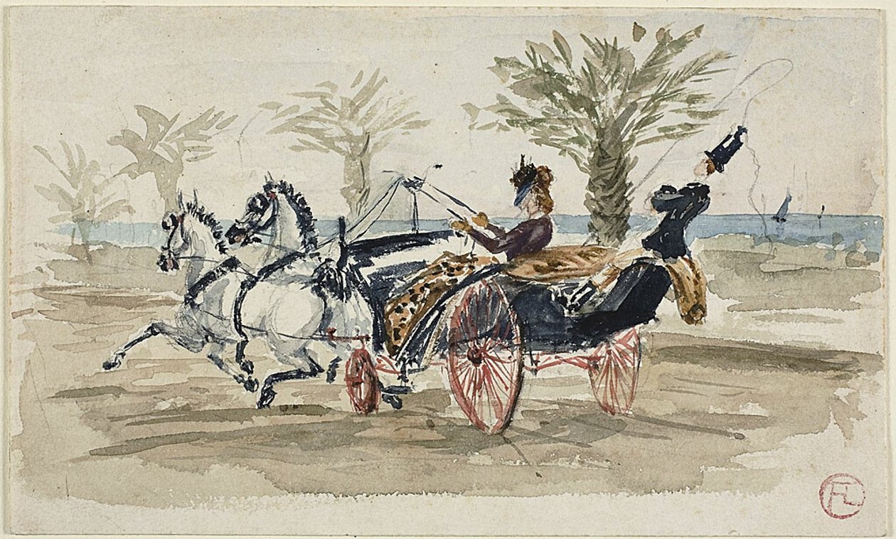 A Promenade des Anglais em Nice de Henri de Toulouse-Lautrec
