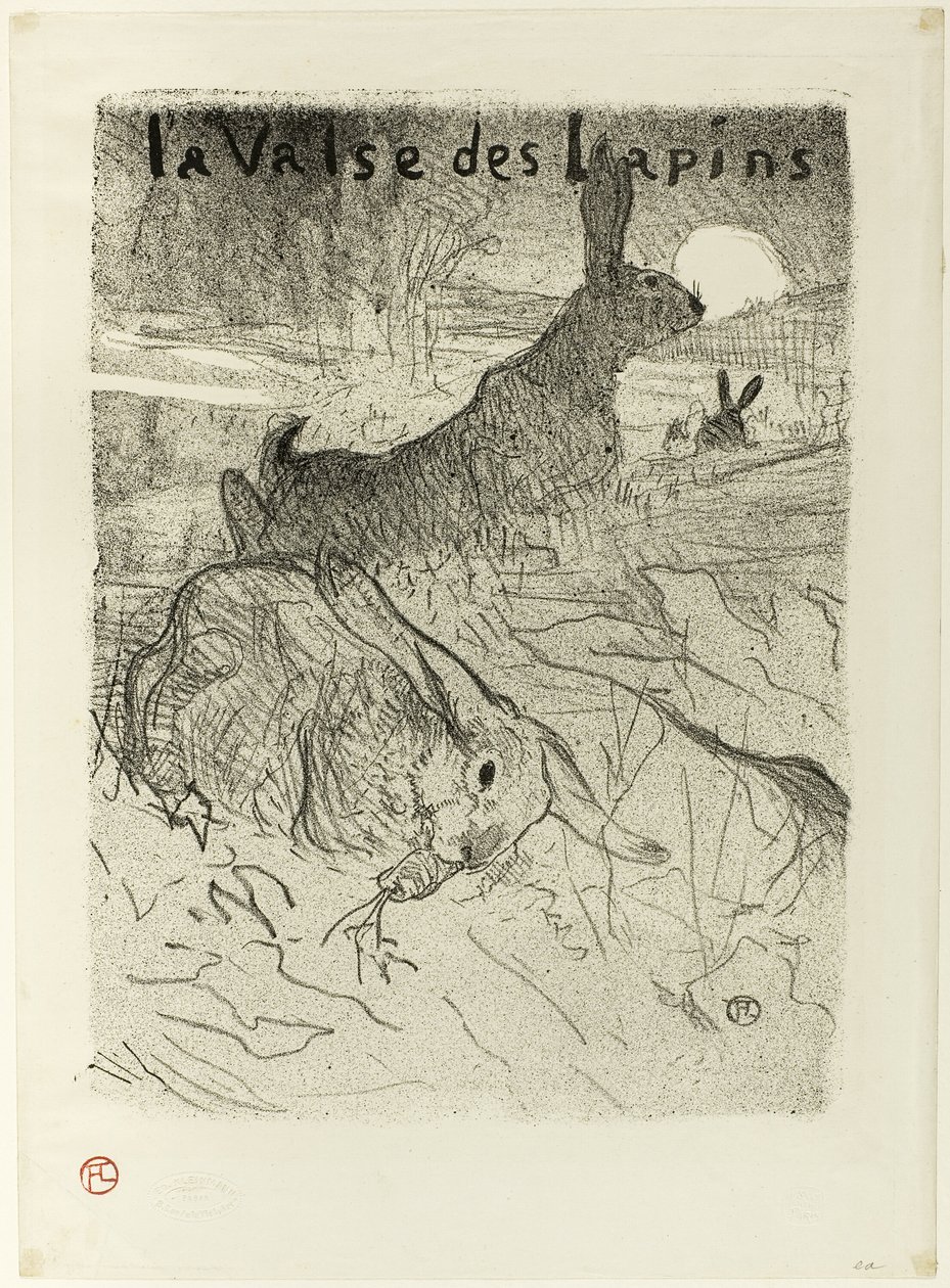 A valsa dos coelhos de Henri de Toulouse Lautrec