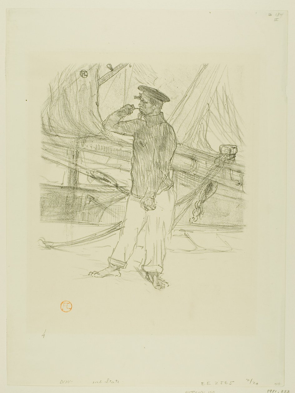 O Arenque Defumado, de Melodias de Désiré Dihau de Henri de Toulouse Lautrec