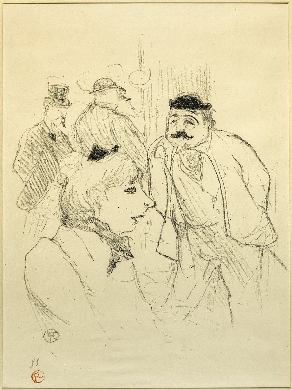 A Caçada - Moulin Rouge de Henri de Toulouse Lautrec