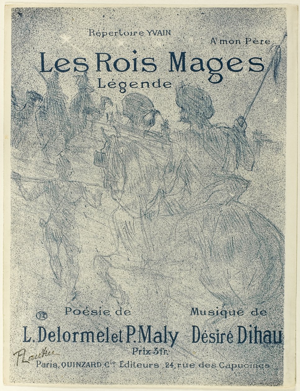 Os três homens sábios de Henri de Toulouse Lautrec