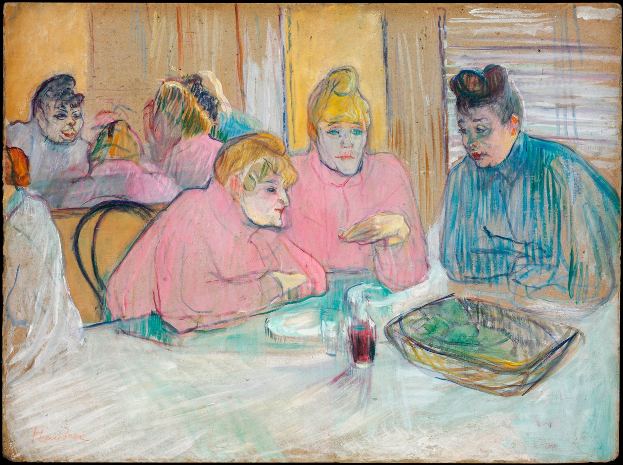 Estas senhoras no refeitório, 1893-94 de Henri de Toulouse Lautrec