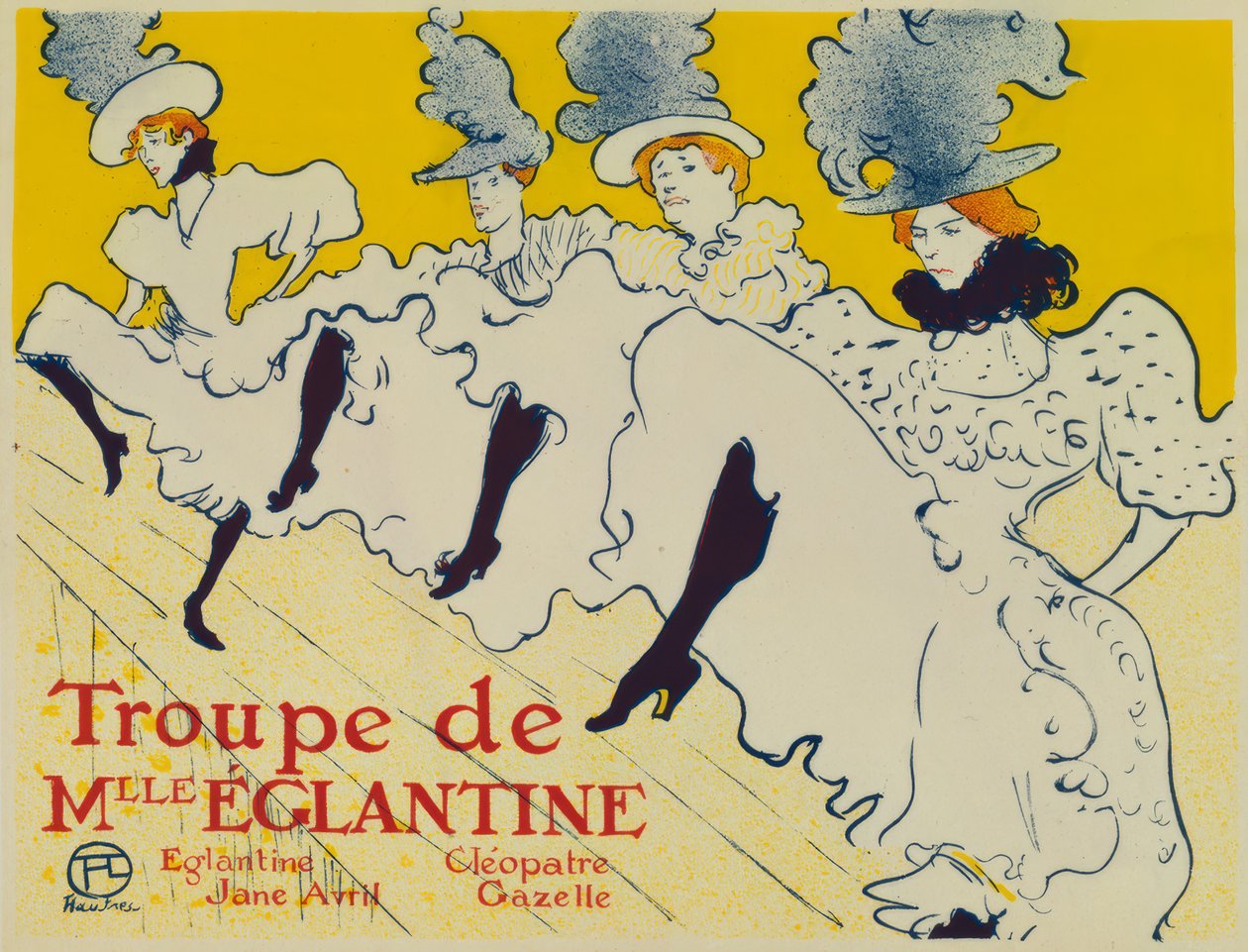 Miss Eglantine - Eglantine - Jane Avril - Cleopa Troupe de Henri de Toulouse Lautrec