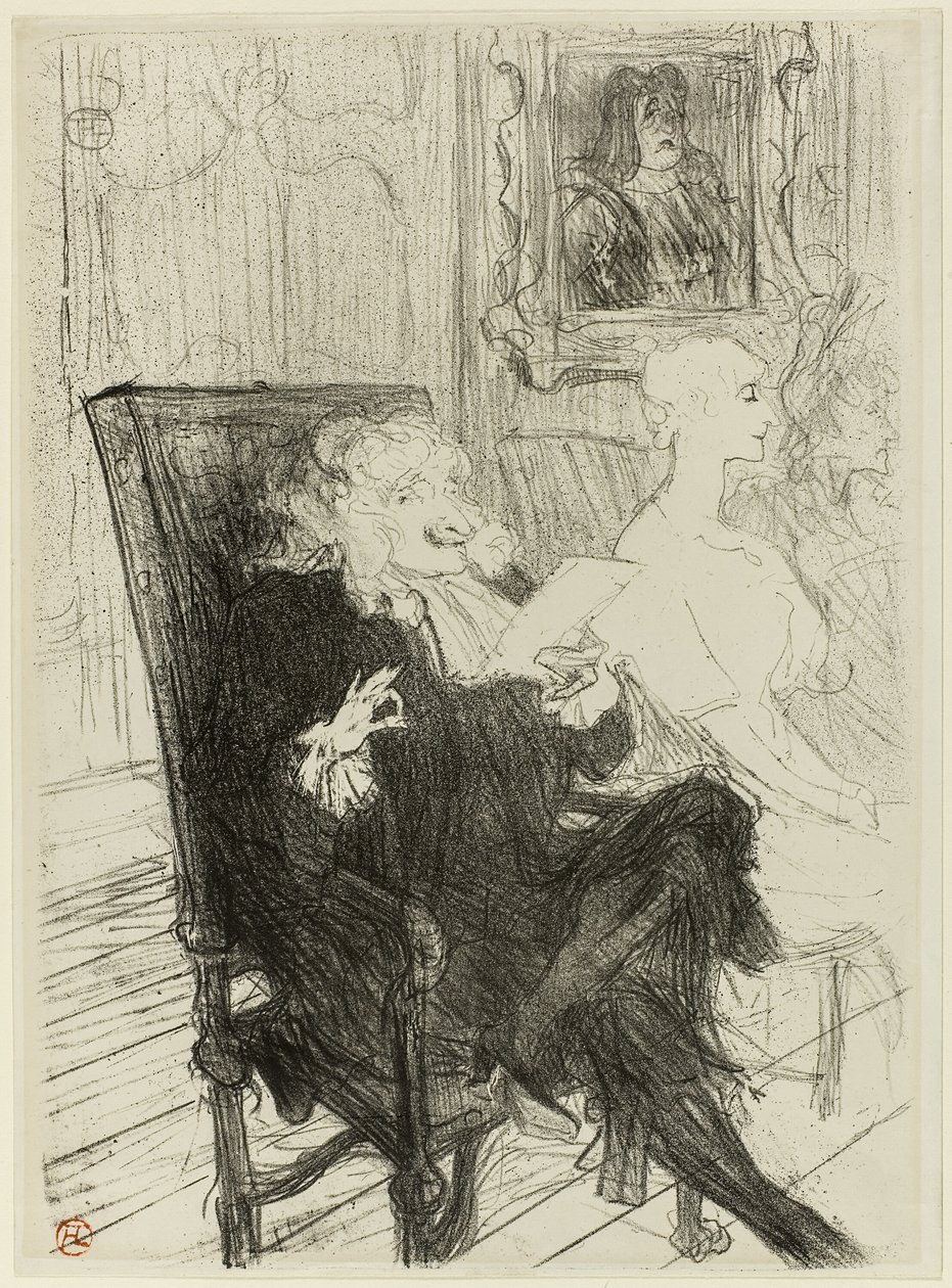 Truffier e Moreno, em Mulheres cultas de Henri de Toulouse Lautrec