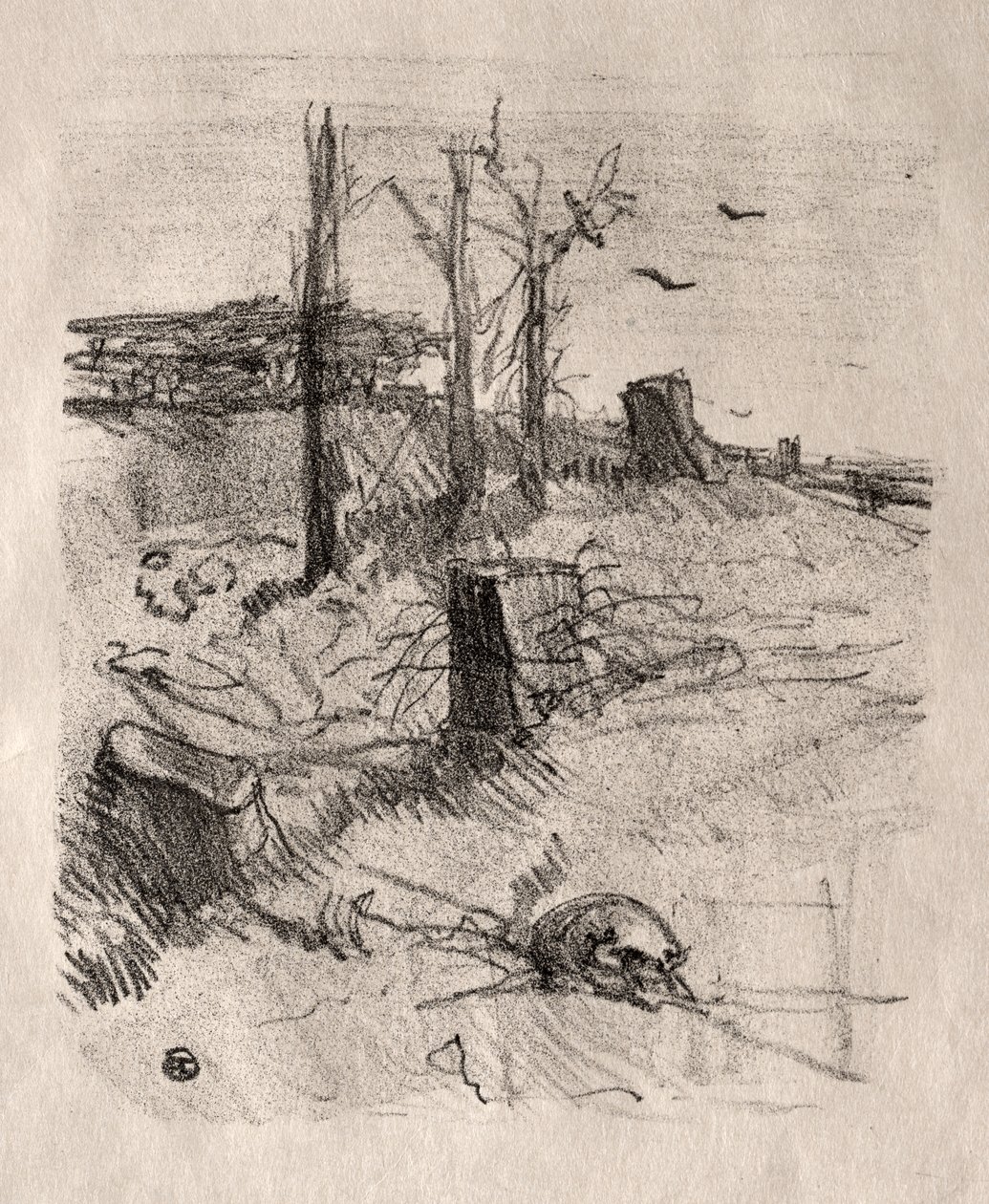 Um cemitério na Galiza de Henri de Toulouse Lautrec