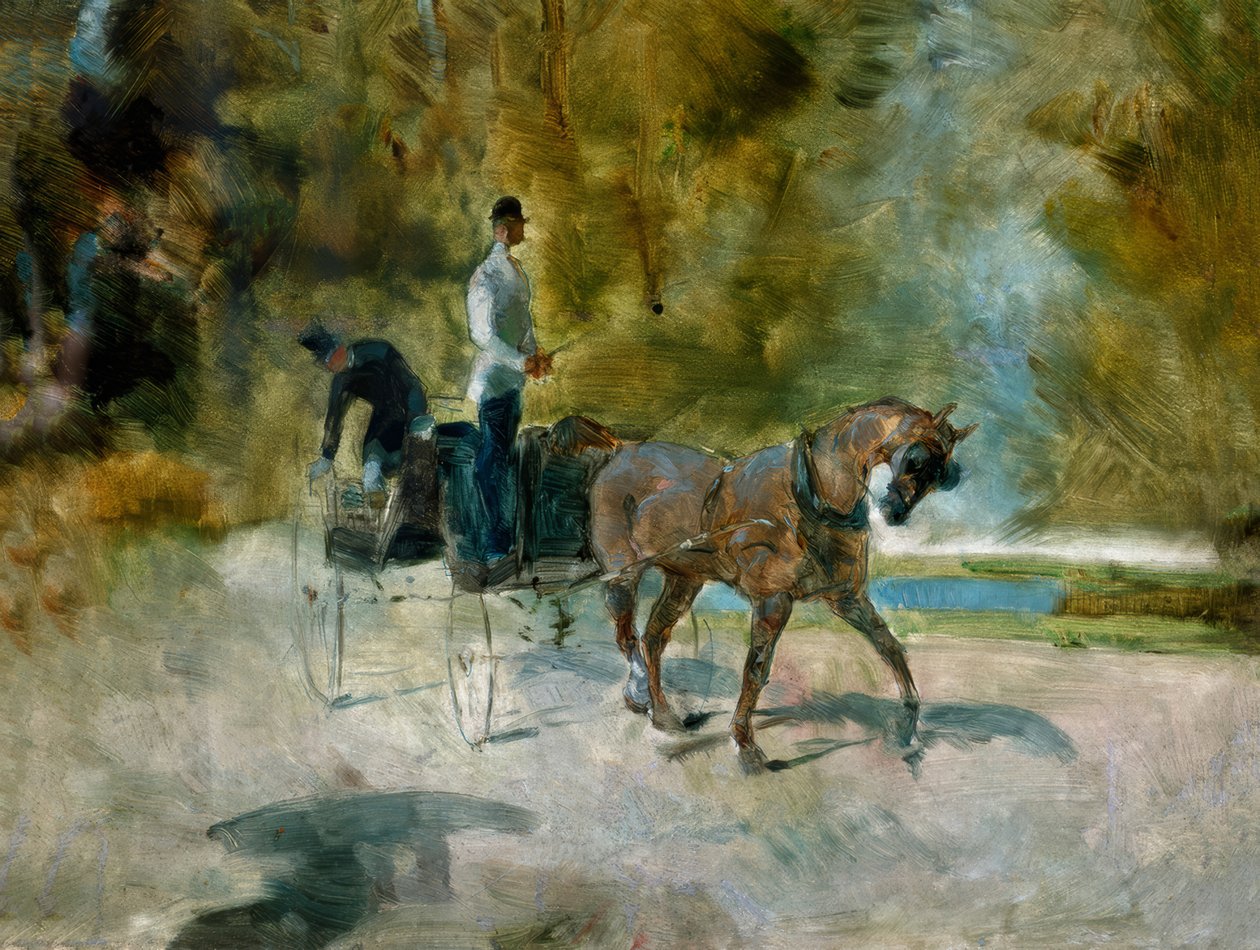 Um carrinho de cachorro de Henri de Toulouse Lautrec