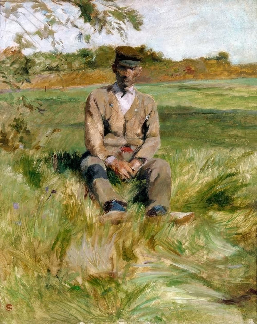Um trabalhador em Céleyran de Henri de Toulouse Lautrec