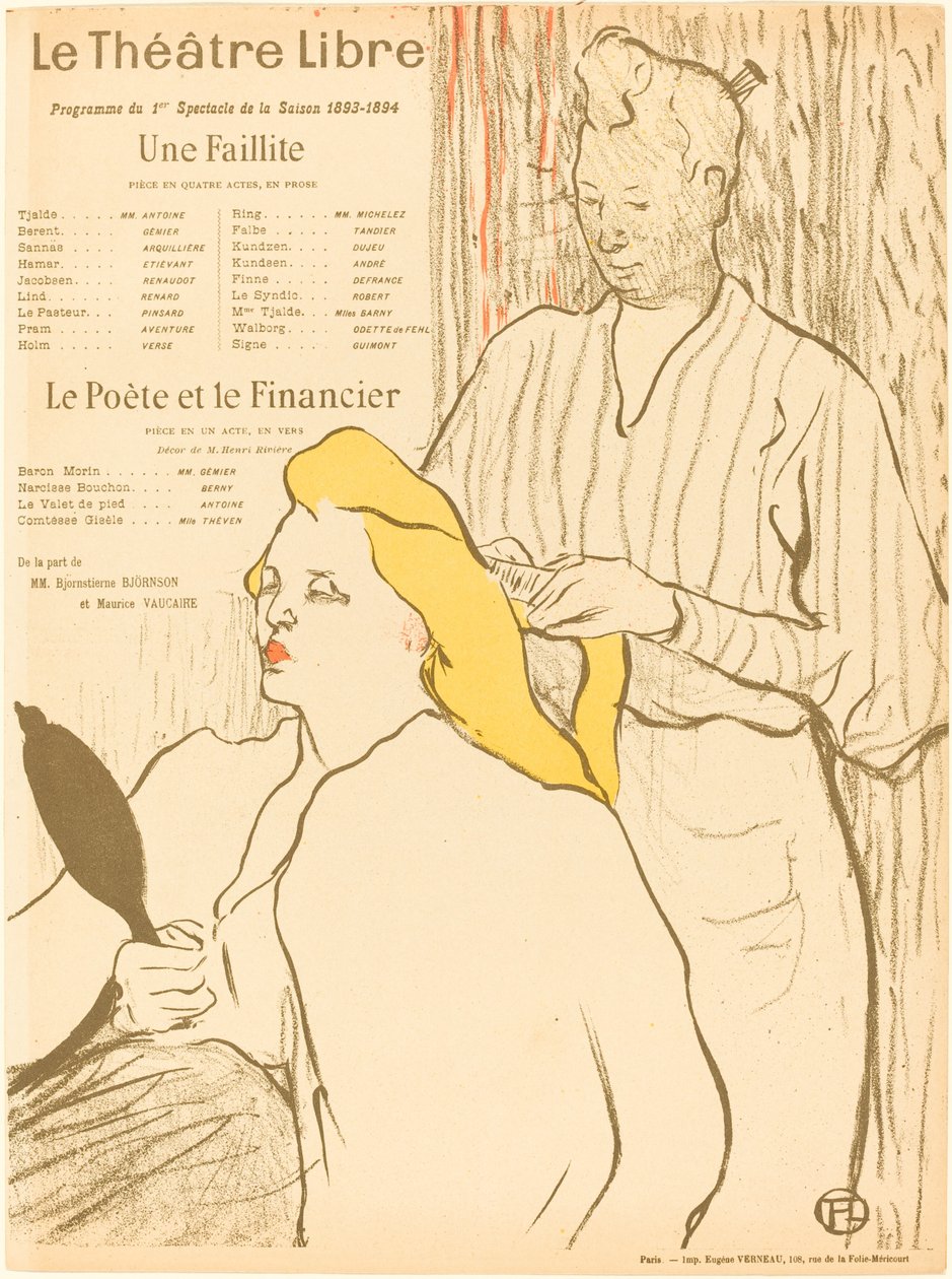 Falência; O Poeta e o Financista de Henri de Toulouse Lautrec
