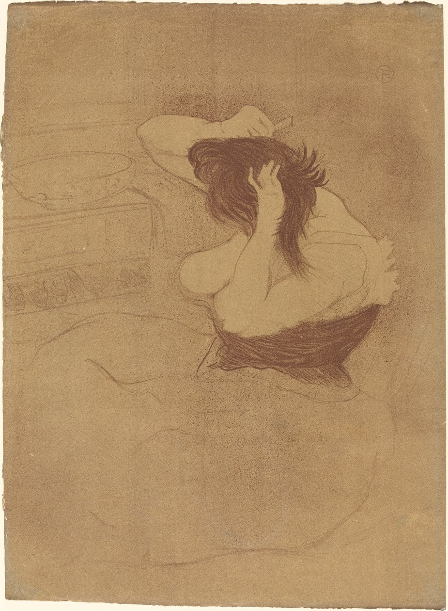 Mulher penteando o cabelo Mulher penteando o cabelo, 1896. de Henri de Toulouse Lautrec