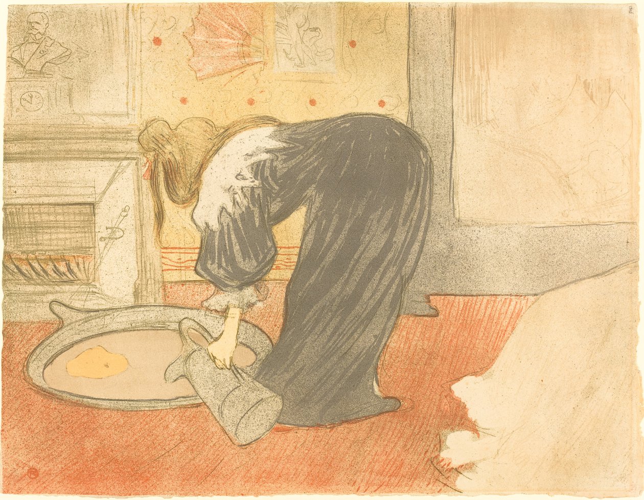 Mulher na banheira (Femme au banheira) de Henri de Toulouse Lautrec