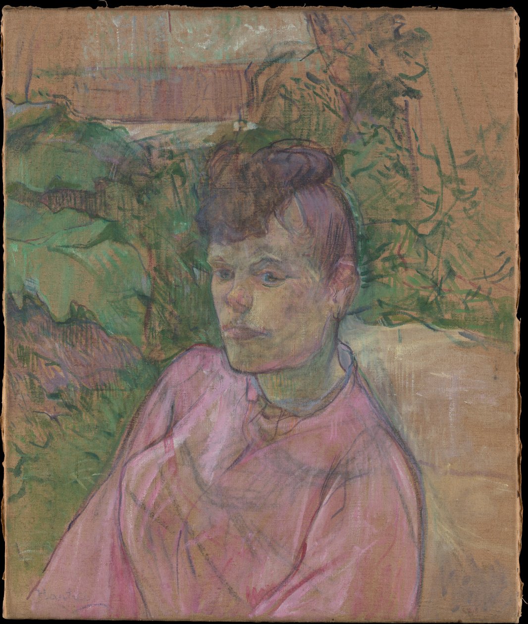 Mulher no Jardim da Floresta Monsieur, 1889-91 de Henri de Toulouse Lautrec