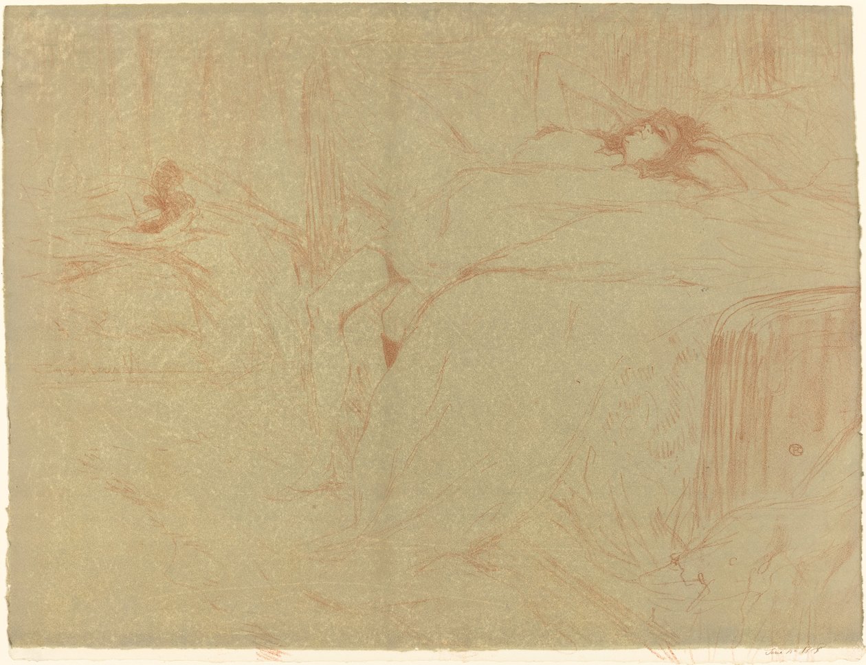 Mulher de costas de Henri de Toulouse Lautrec