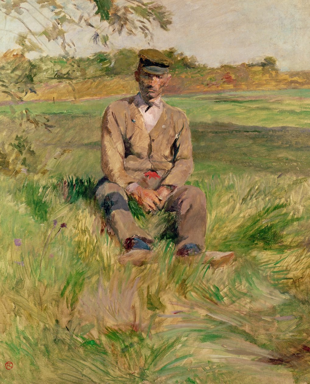 Trabalhador em Celeyran de Henri de Toulouse Lautrec