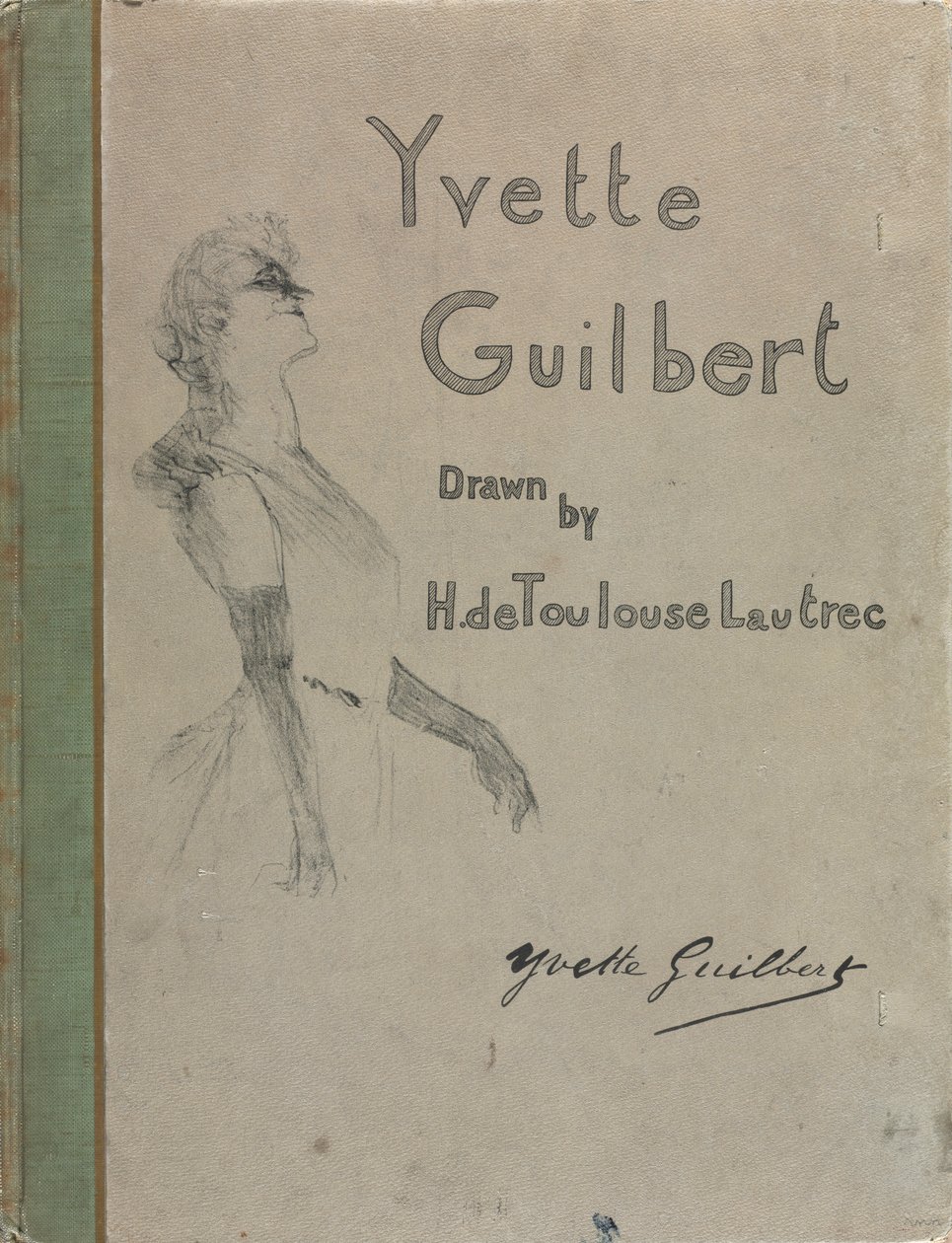 Yvette Guilbert-English Series: Capa, 1898. de Henri de Toulouse Lautrec