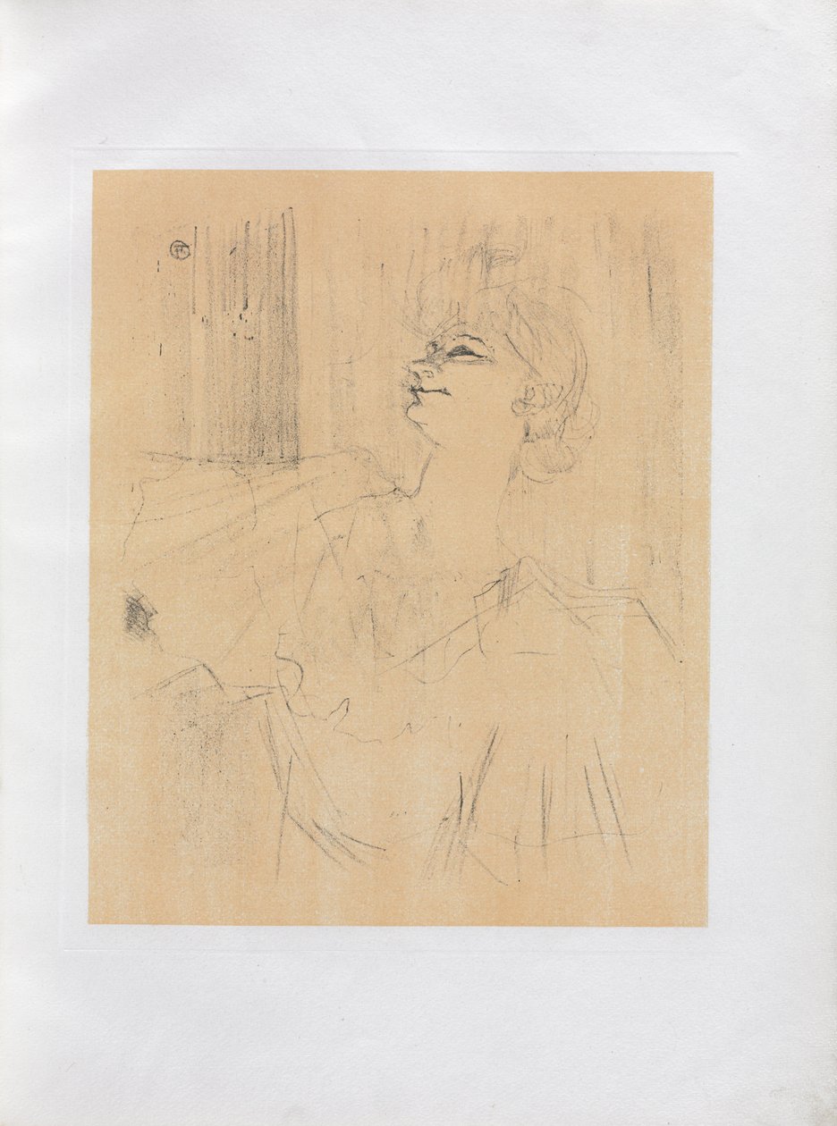 Série Yvette Guilbert-Inglês: Menilmontant de Bruant de Henri de Toulouse Lautrec