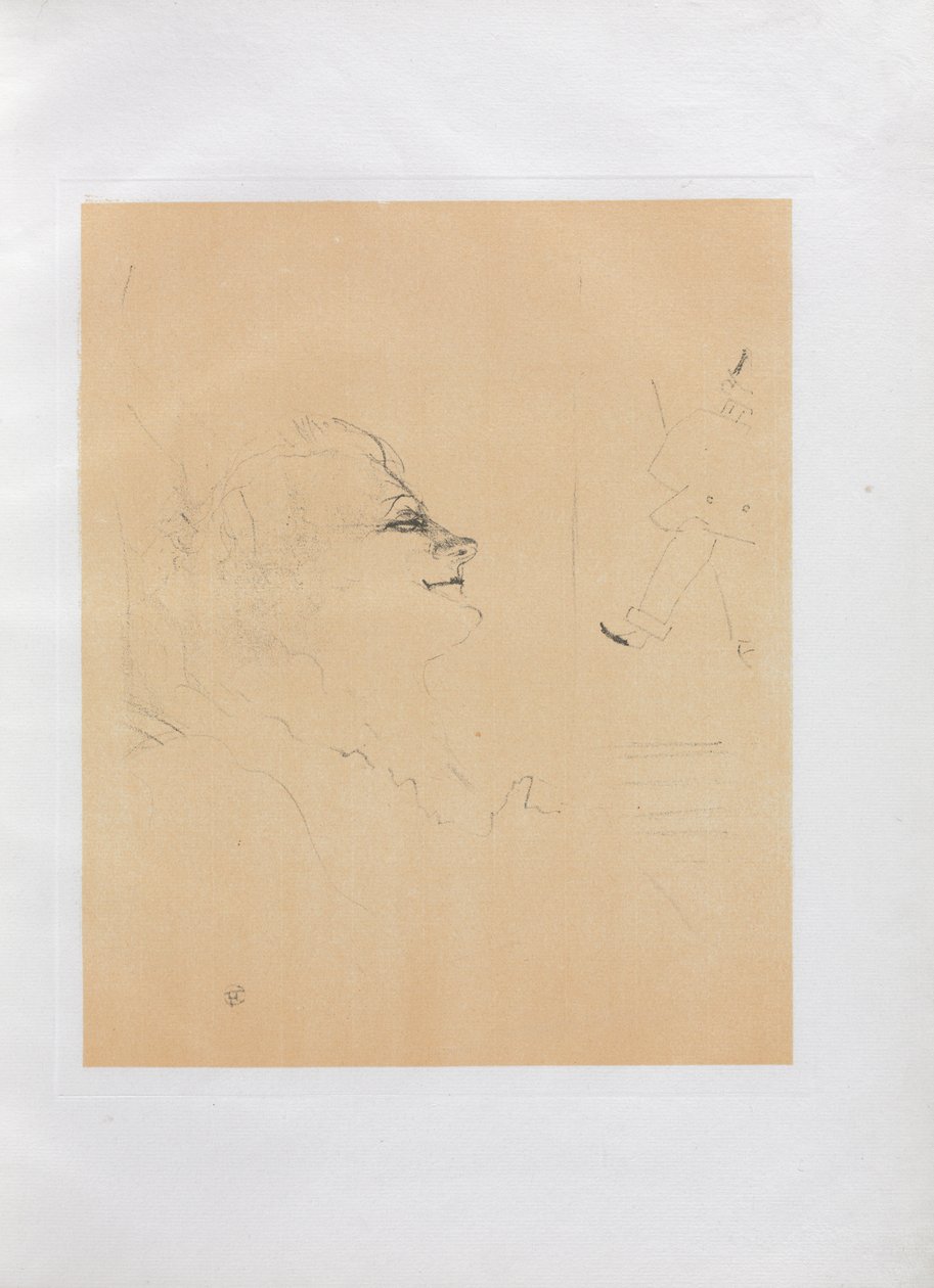 Yvette Guilbert-Inglês Series: Pessima de Henri de Toulouse Lautrec