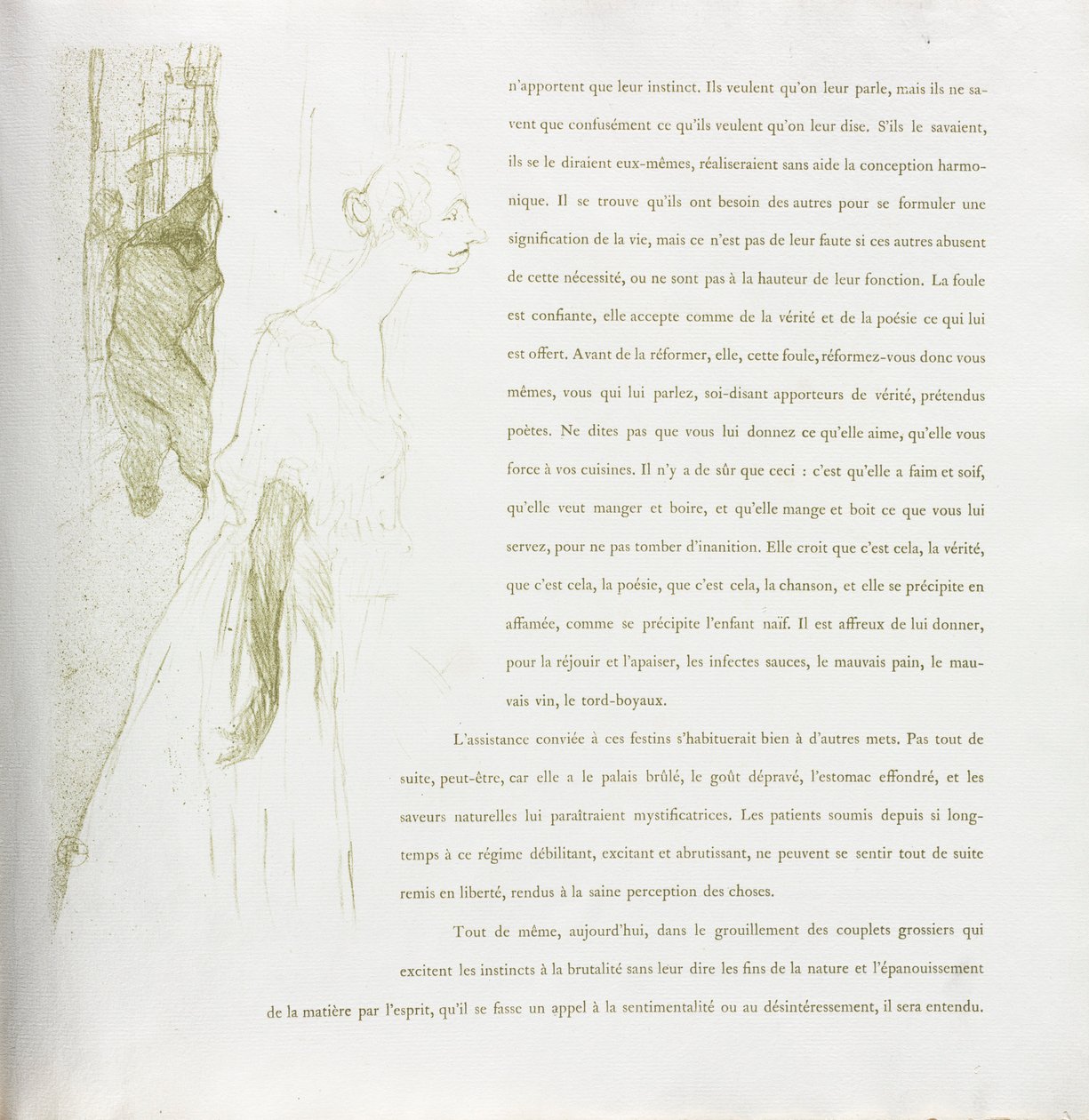 Yvette Guilbert-French Series: No. 11, 1894. de Henri de Toulouse Lautrec