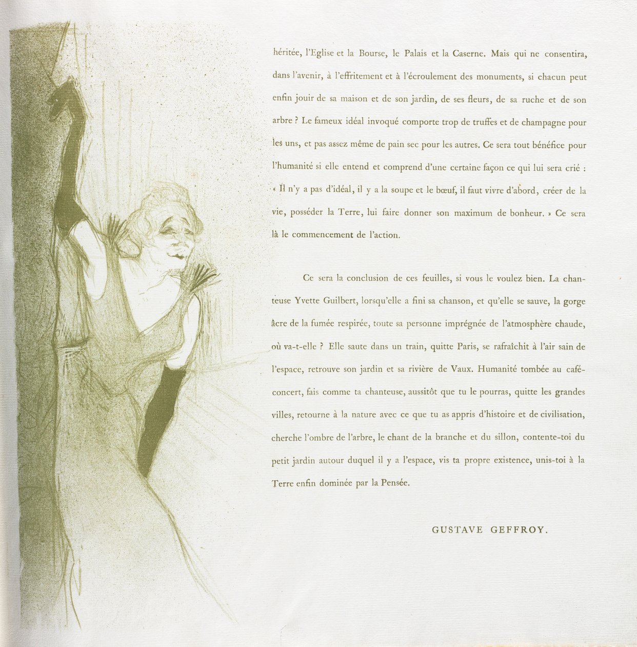 Série Yvette Guilbert-French: No. 16 de Henri de Toulouse Lautrec