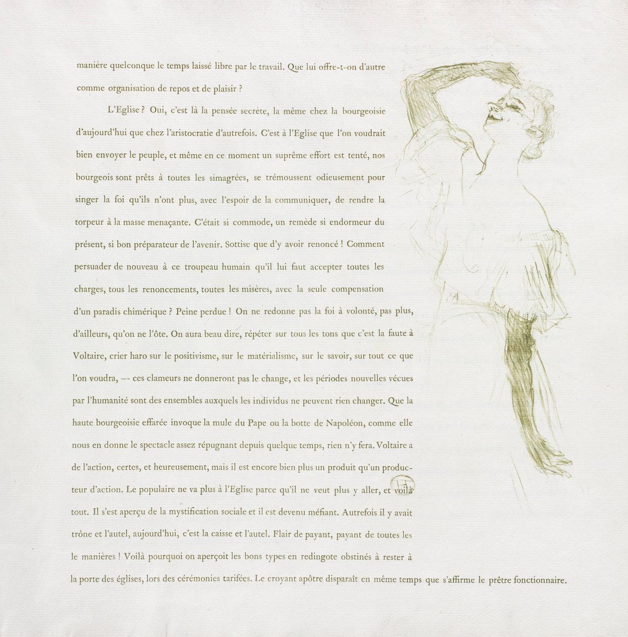 Yvette Guilbert-French Series: No. 7, 1894. de Henri de Toulouse Lautrec