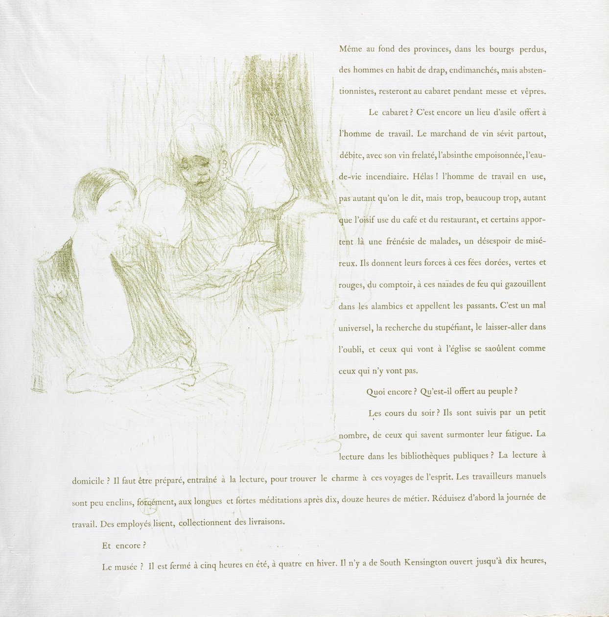 Série Yvette Guilbert-French: No. 8 de Henri de Toulouse Lautrec