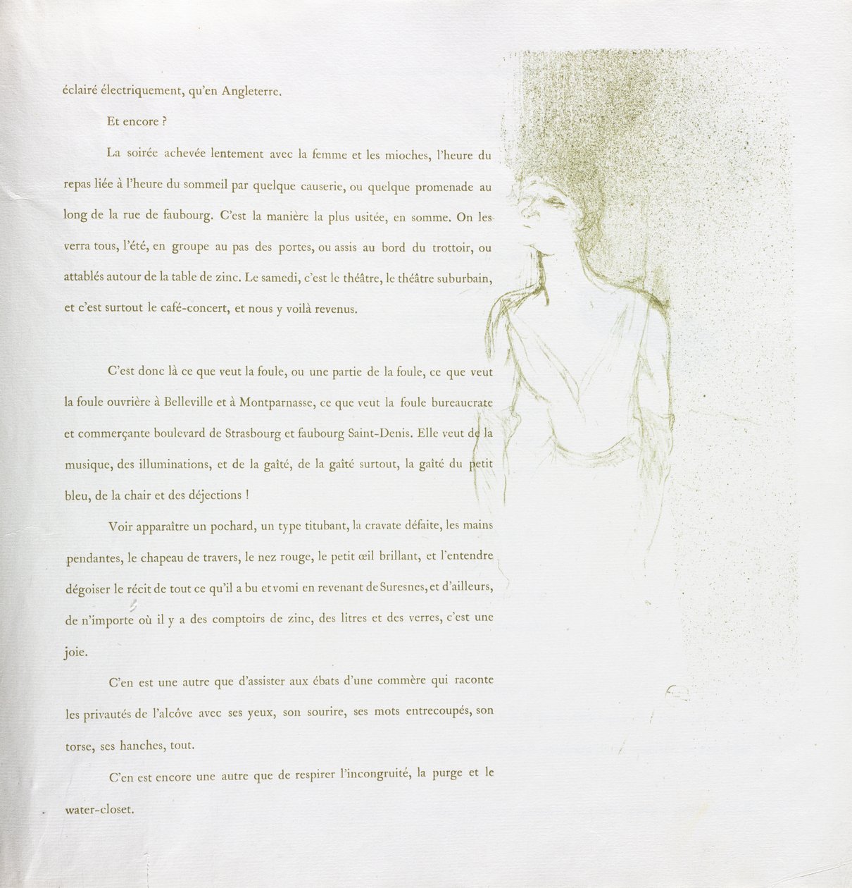 Série Yvette Guilbert-French: No. 9 de Henri de Toulouse Lautrec