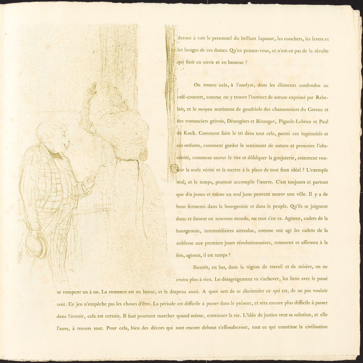 Yvette Guilbert de Henri de Toulouse Lautrec