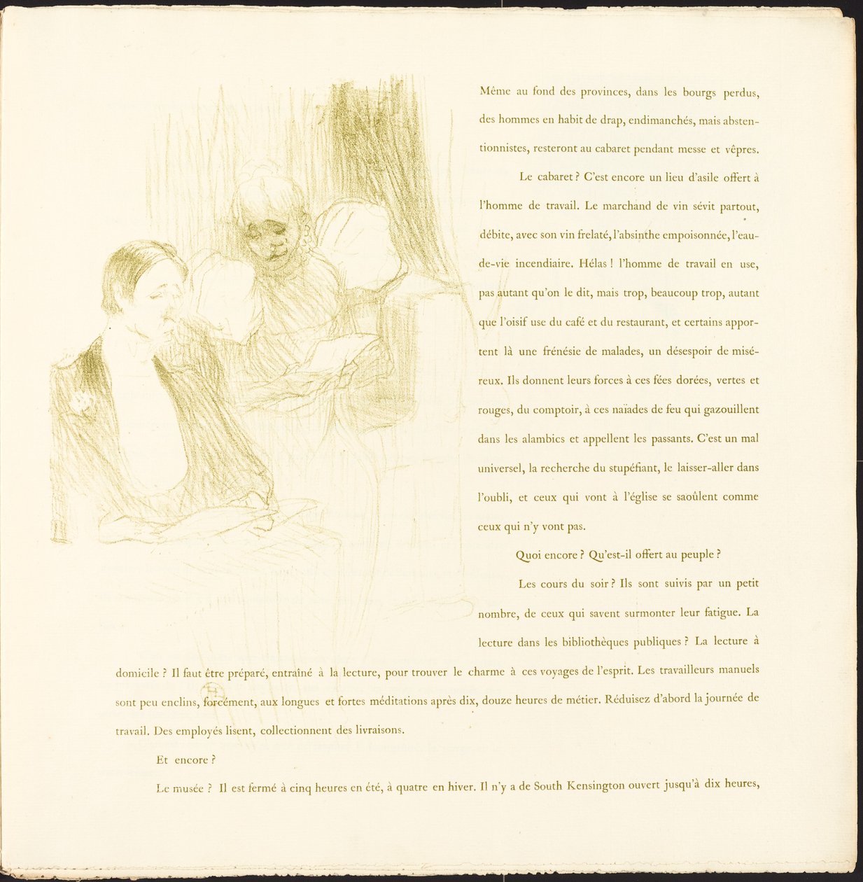 Yvette Guilbert de Henri de Toulouse Lautrec