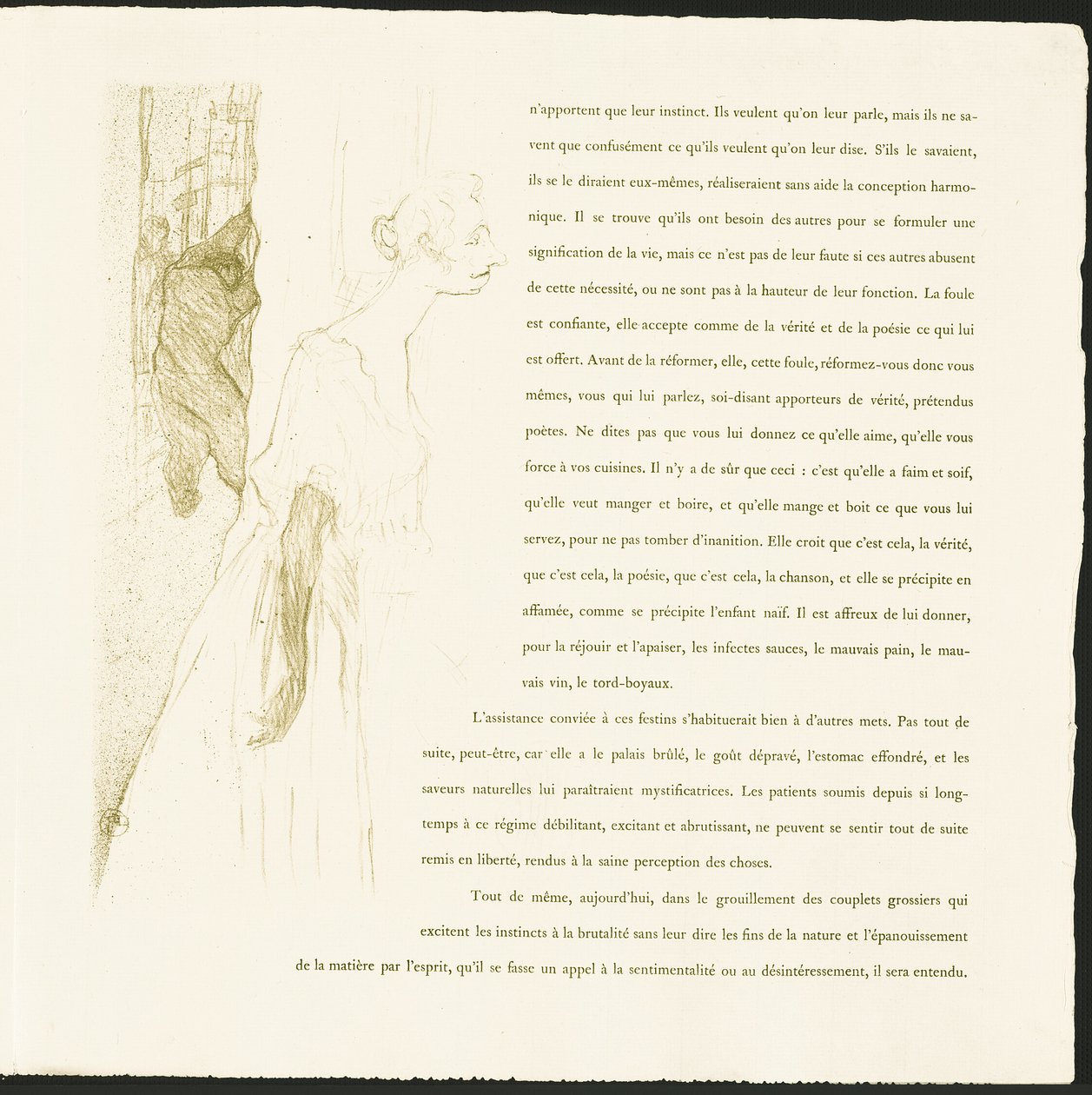 Yvette Guilbert de Henri de Toulouse Lautrec