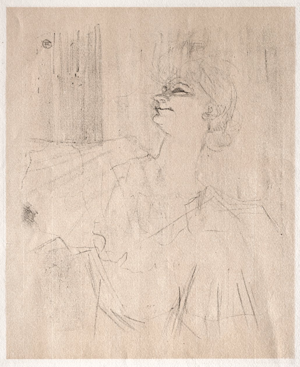 Yvette Guilbert: em Ménilmontant, de Bruant de Henri de Toulouse Lautrec