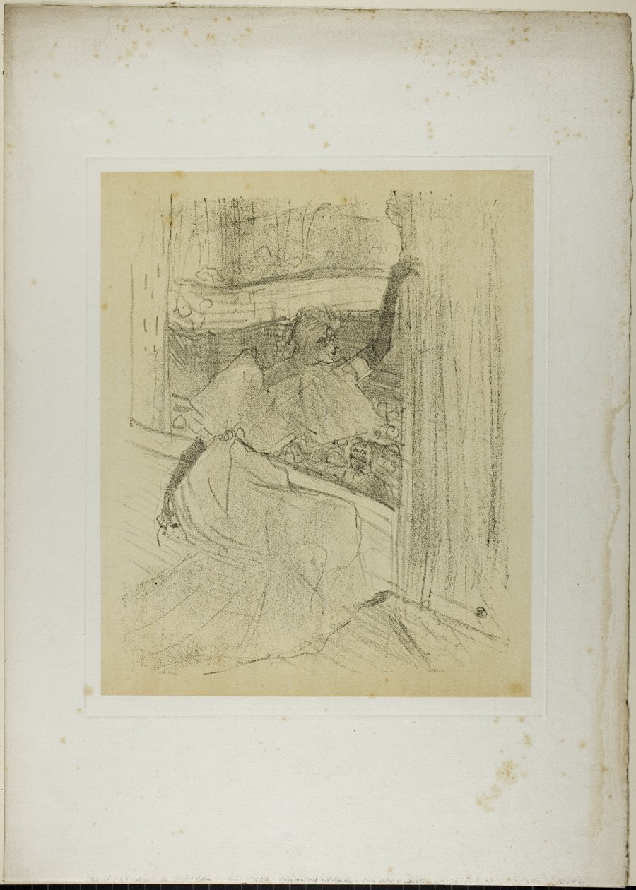 Yvette Guilbert Fazendo uma reverência, de Yvette Guilbert de Henri de Toulouse Lautrec