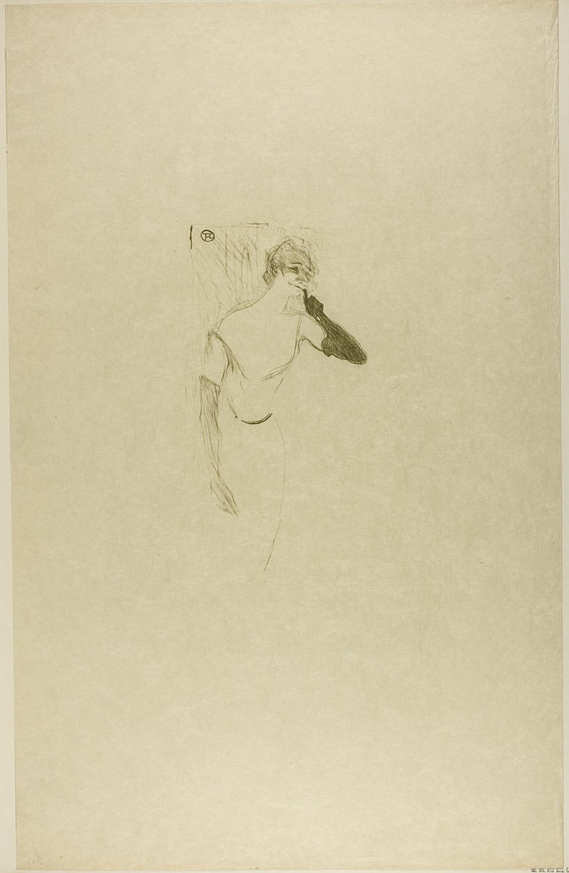 Yvette Guilbert, em Colombina em Pierrot de Henri de Toulouse Lautrec